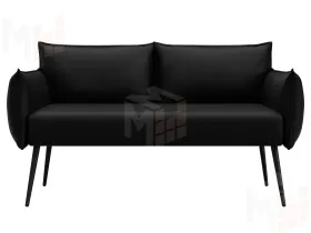 Диван прямой Лига-083 ( экокожа GRIFON 18 черный )