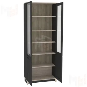 Шкаф для книг AURELIO 8 Антрацит