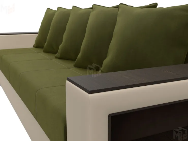 Диван прямой Дубай Лайт ( Зеленый;Бежевый )