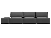 Диван прямой модульный с пуфом Лига-060 НПБ Лонг