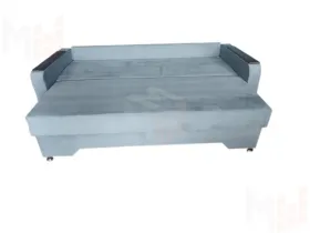 Еврософа  Амстердам - 3  серый велюр