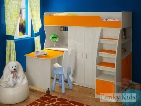 Кровать-чердак Фанки Кидз 18