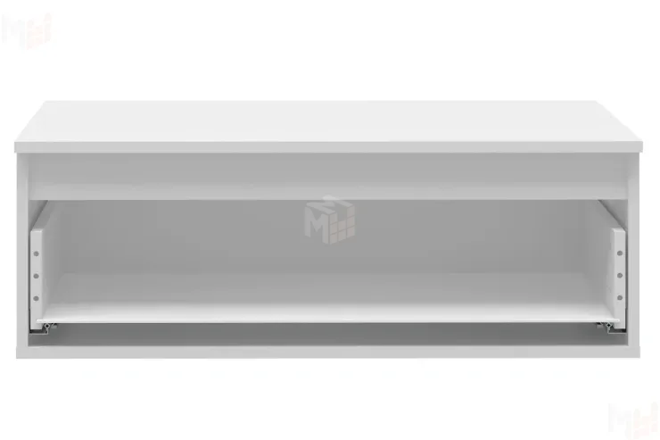 Тумба навесная Слайд Белый глянец 