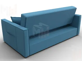 Диван прямой Лига-104 (160) ( Амур 10 голубой )
