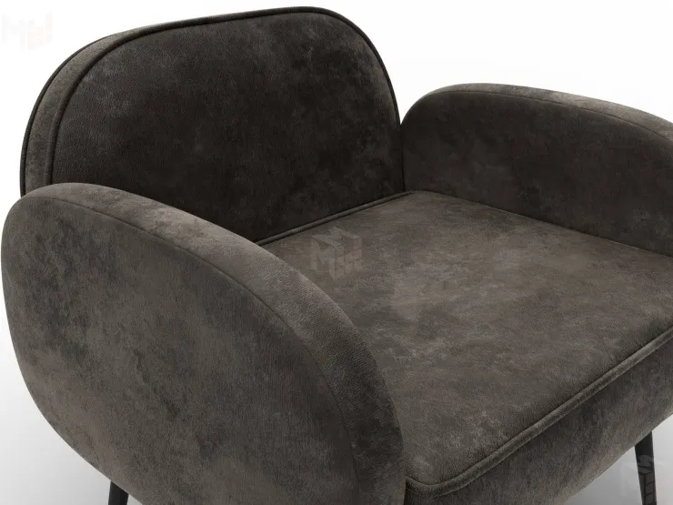 Кресло Лига-086 ( велюр NUVOLA 31 коричневый )