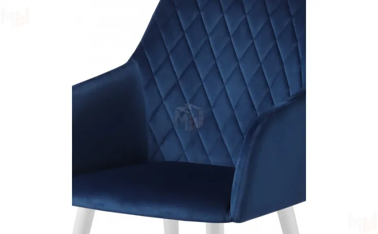 Барное поворотное кресло Барли К Confetti blue/белый