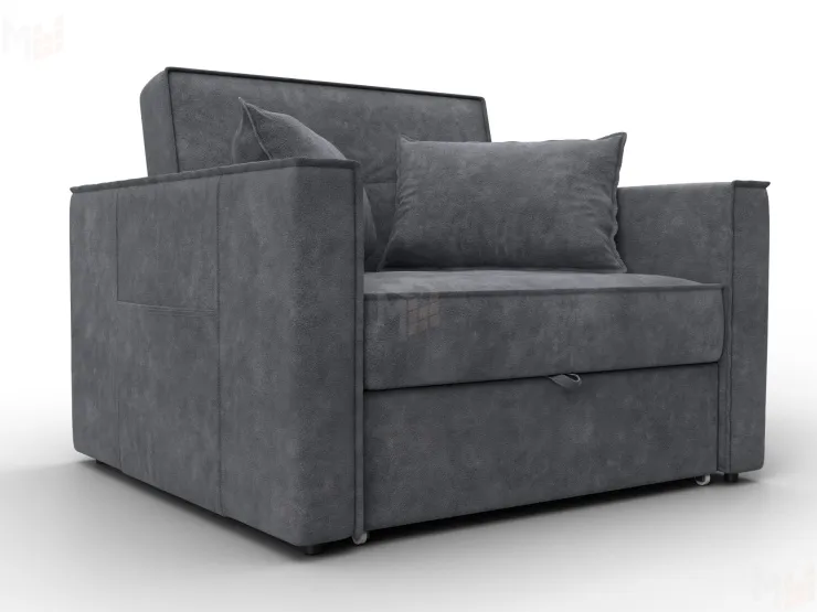 Кресло-кровать Лига-104 (80) ( BRUT 16 темно-серый )