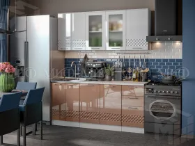 Кухня Волна 1,8 белый/капучино