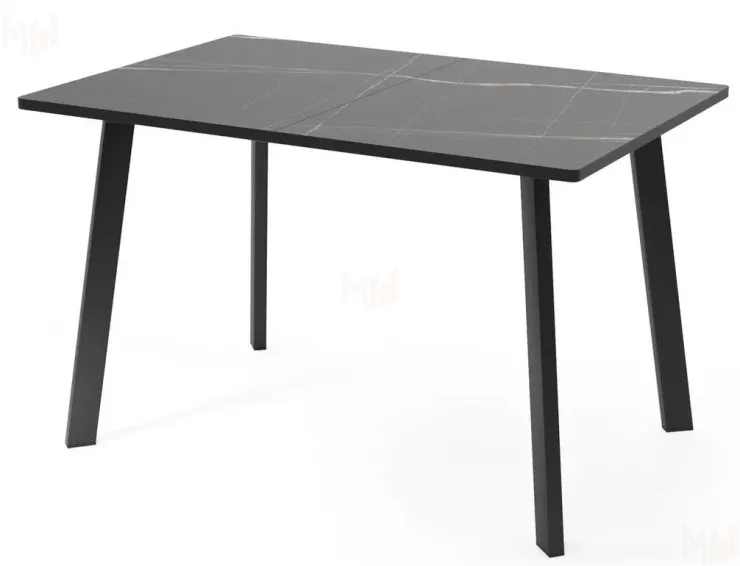 Стол Дублин раздвижной (черный мрамор Тунис/черный)