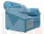 Кресло Карнелла ( Амур 10 голубой )