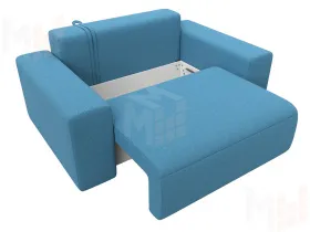 Кресло Лига-036 НПБ ( Амур голубой )