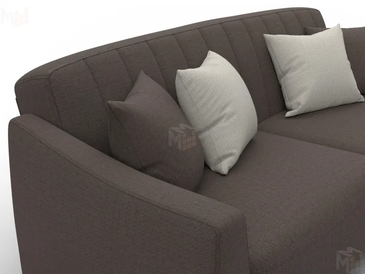 Диван-книжка Лига-095 НПБ ( Амур 05 коричневый )