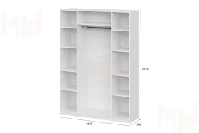 Шкаф ШК-5 (1600) белый