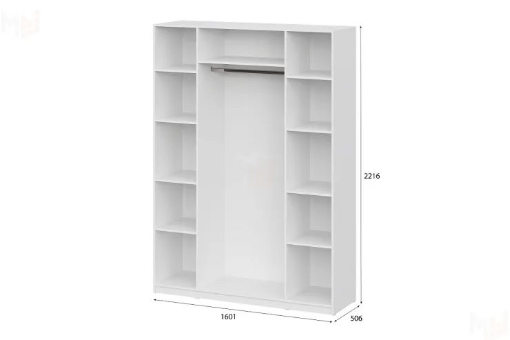 Шкаф ШК-5 (1600) белый