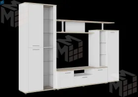 Гостиная Соло-10А сонома/белый