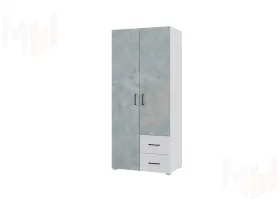 Шкаф VICTOR 2-х створчатый с ящиками (белый)