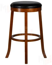 Круглый барный табурет DOBRIN BOB BAR (шоколад, черный)