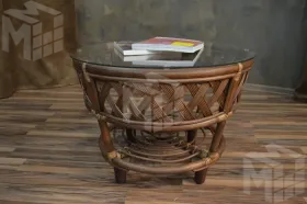 Столик из ротанга «Черчилль» круглый