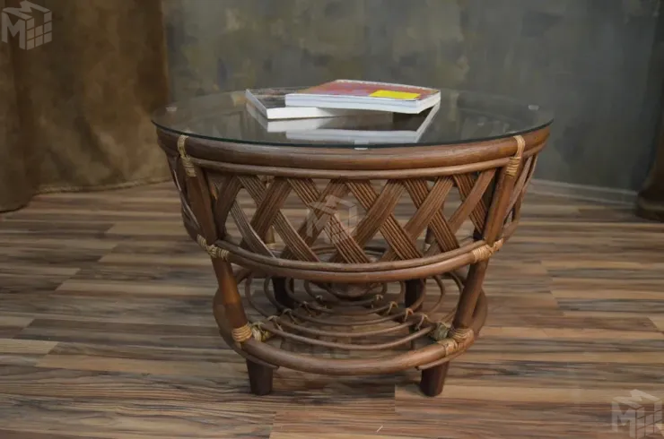 Столик из ротанга «Черчилль» круглый