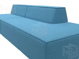 Диван прямой модульный Монс Модерн правый ( Амур голубой )