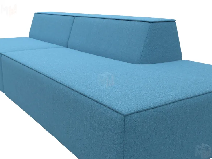 Диван прямой модульный Монс Модерн правый ( Амур голубой )