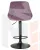 Стул барный DOBRIN LOGAN BLACK (пудрово-сиреневый велюр (MJ9-52))