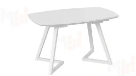 Стол обеденный TESCA 2 Белый муар, Стекло матовое белое