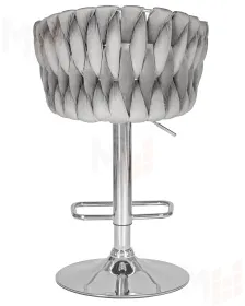 Стул барный DOBRIN MARCEL (серый велюр (MJ9-75))