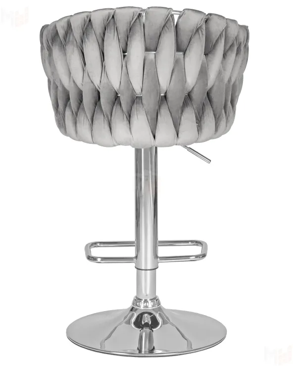 Стул барный DOBRIN MARCEL (серый велюр (MJ9-75))