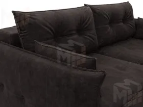 Диван прямой Лига-100 НПБ ( BRUT 17 коричневый )