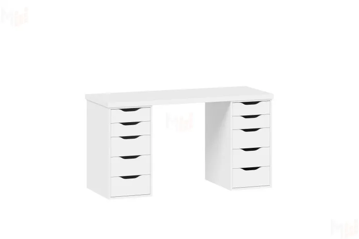 S00470 Ингар 2/55 стол письменный 140x75x55, белый