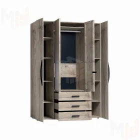 Шкаф для одежды и белья NATURE 555  Гаскон пайн