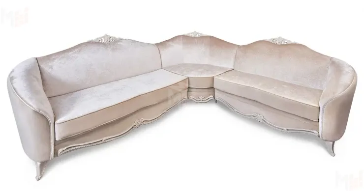 Диван Мокко угловой 3-у-2 бежевый