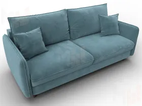 Диван прямой Лига-064 НПБ ( SEVEN 113 бирюзовый )