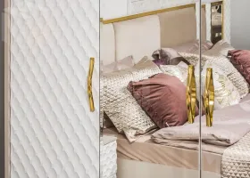 Шкаф Lara 4-дверный белый глянец