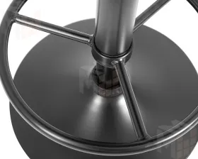 Табурет барный DOBRIN BRUNO BLACK (синий велюр (MJ9-117))