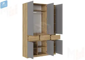 Прихожая Бостон со шкафом ШК-002 (серый шифер)