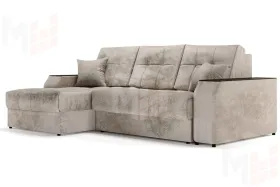 Угловой диван-кровать Лас-Вегас Бежевый левый