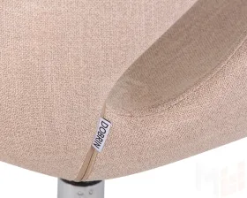 Кресло дизайнерское DOBRIN SWAN (бежевая ткань IF1)