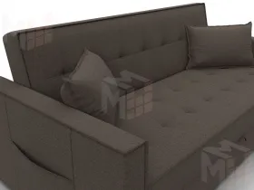 Диван прямой Лига-104 (160) ( Амур 05 коричневый )