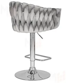 Стул барный DOBRIN MARCEL (серый велюр (MJ9-75))