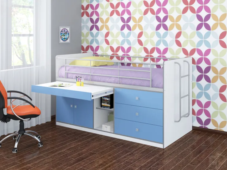 Кровать чердак Дюймовочка 6