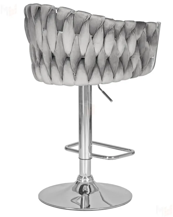 Стул барный DOBRIN MARCEL (серый велюр (MJ9-75))