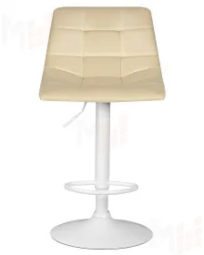 Стул барный DOBRIN TAILOR WHITE (бежевый велюр (MJ9-10))