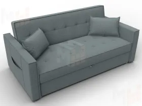 Диван прямой Лига-104 (160) ( Амур 07 серый )