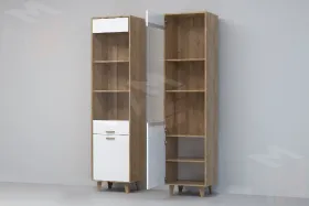 Пенал ПС-1 Эго на ножках  Дуб Крафт Золотой/Белый Глянец