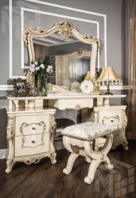 Зеркало для столика Джоконда крем глянец