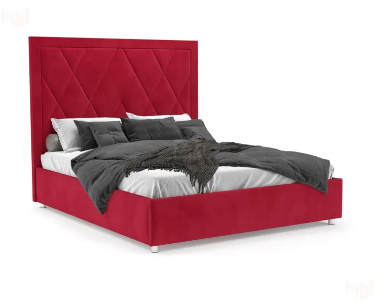 Кровать Треви 140 см (Кордрой красный)