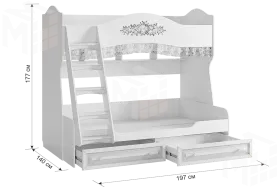 Кровать двухъярусная Алиса