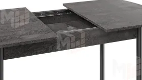 Стол обеденный Крит Черный, Железный камень